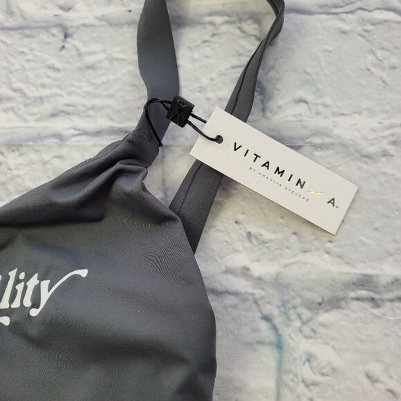 Vitamin A Leah Grey One-Piece Sustainability Is Sexy Swimsuit size Medium (8) - Picture 8 of 14